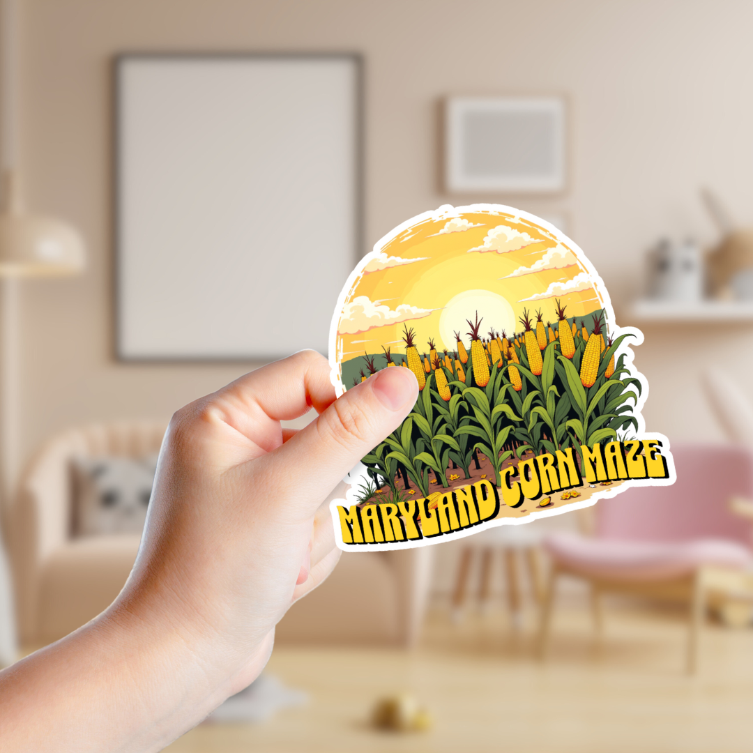 Corn Maze Souvenir Sticker