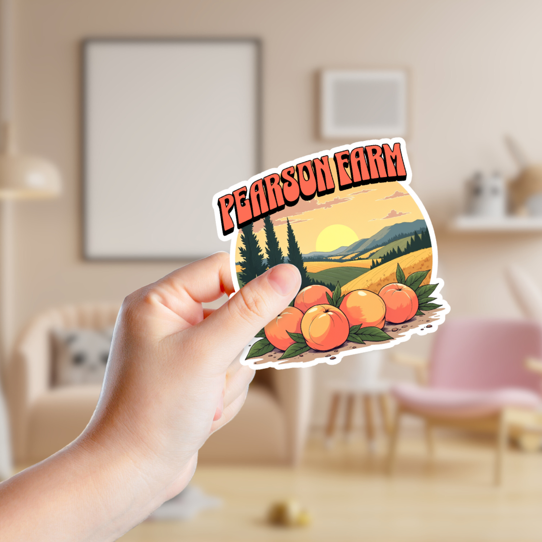 Peach Farm Souvenir Sticker