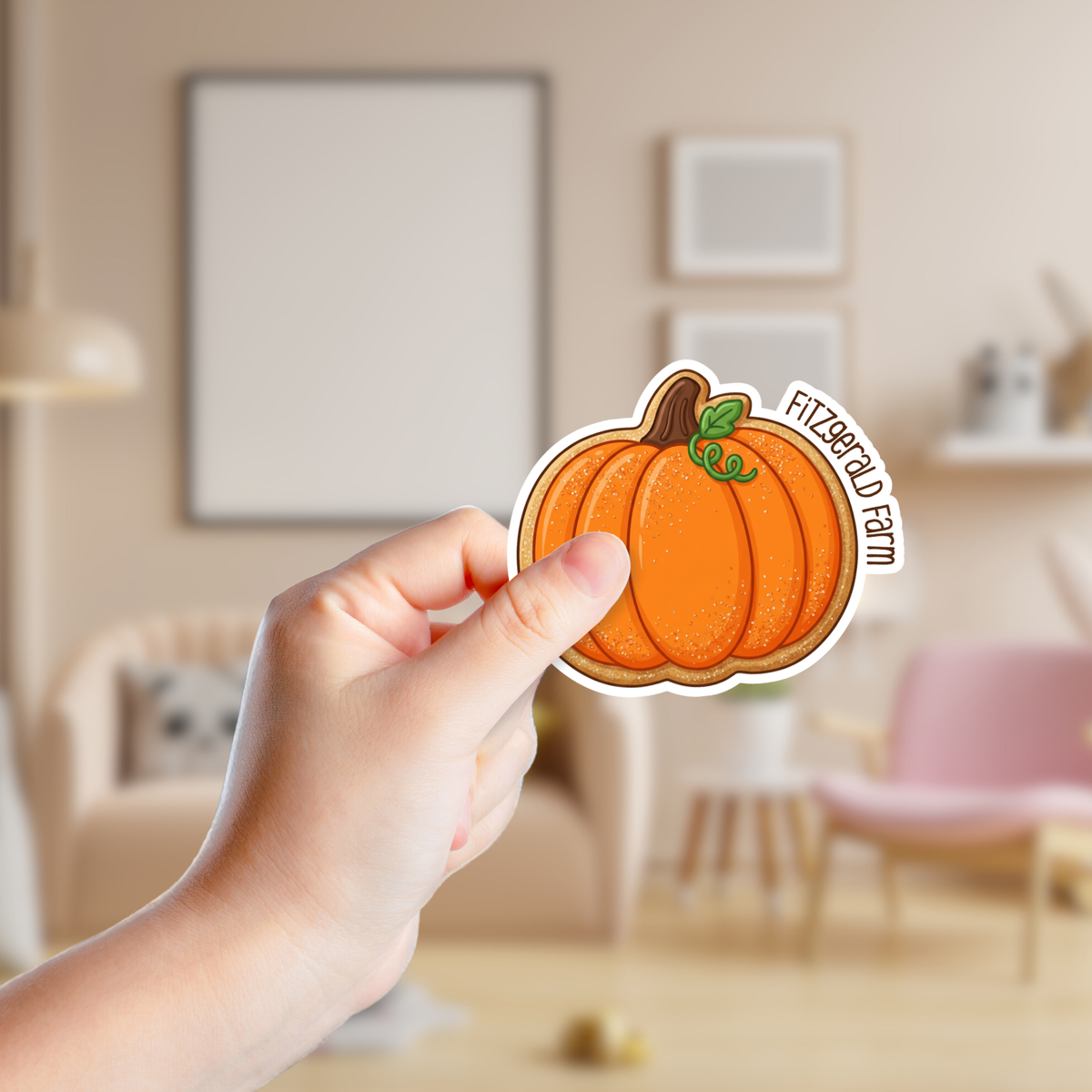 Pumpkin Cookie Custom Sticker