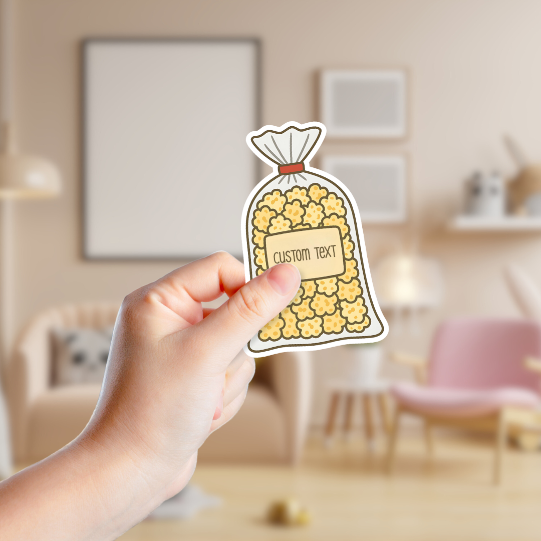 Bag of Kettle Corn Custom Sticker
