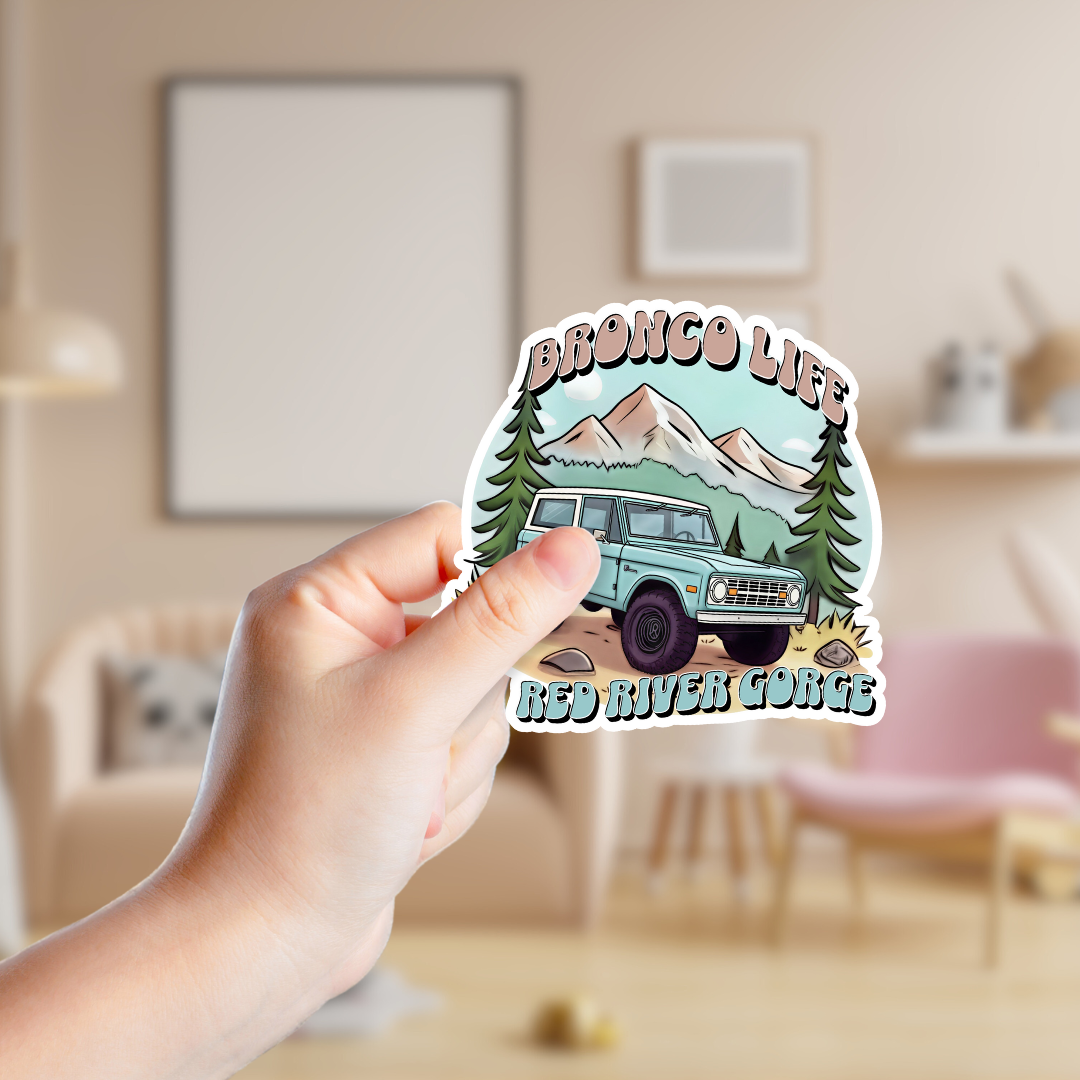 Mountain Bronco Life Custom Sticker