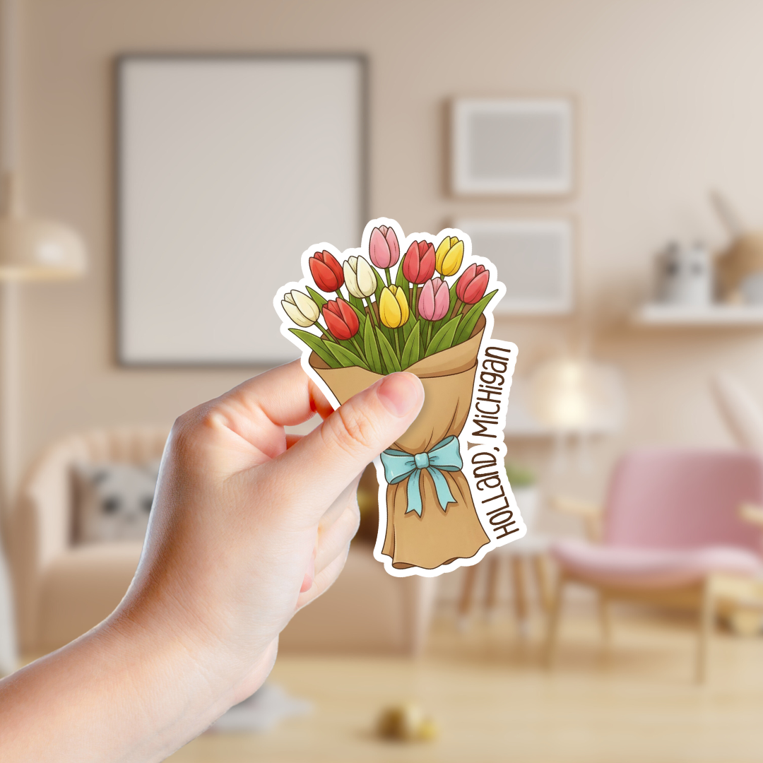 Tulip Bouquet Custom Sticker