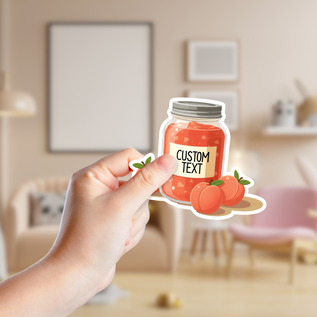 Peach Jam Customizable Souvenir Sticker
