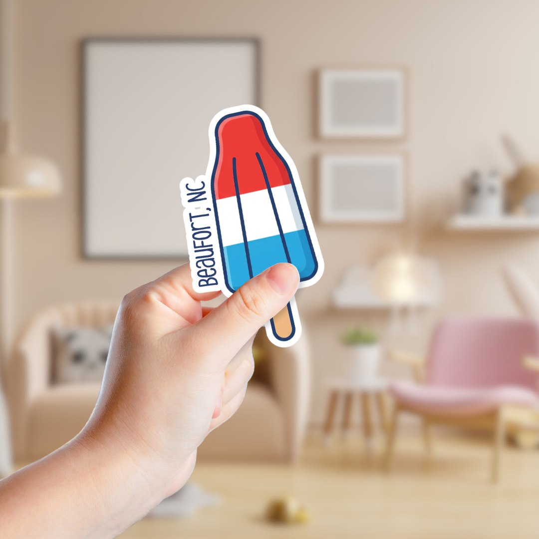 Red, White, and Blue Popsicle Custom Sticker