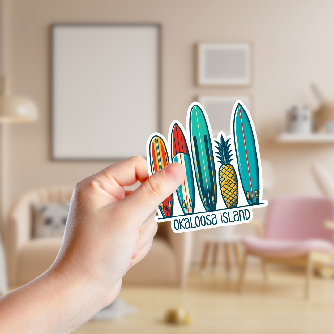 Surfboards with Pineapple