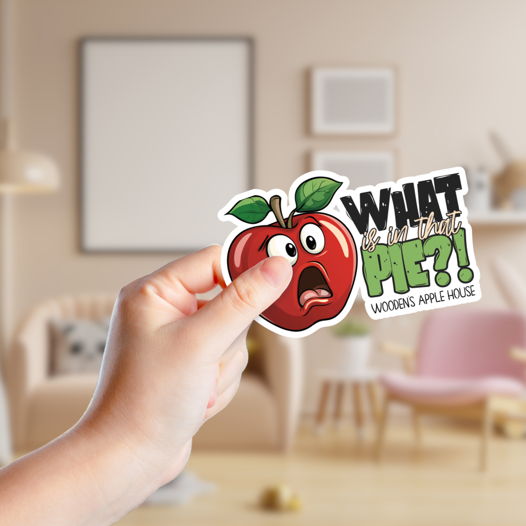 What is in that Pie? Custom Souvenir Sticker