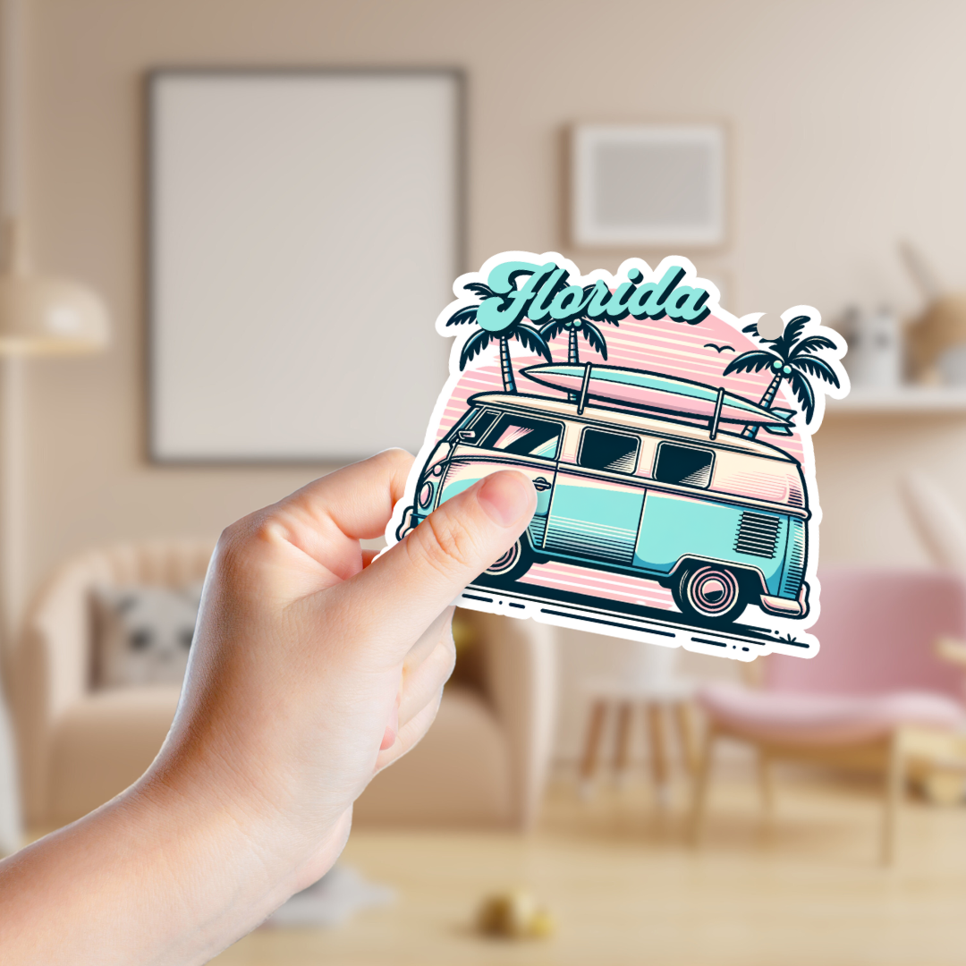 Vibrant Vintage VW Bus