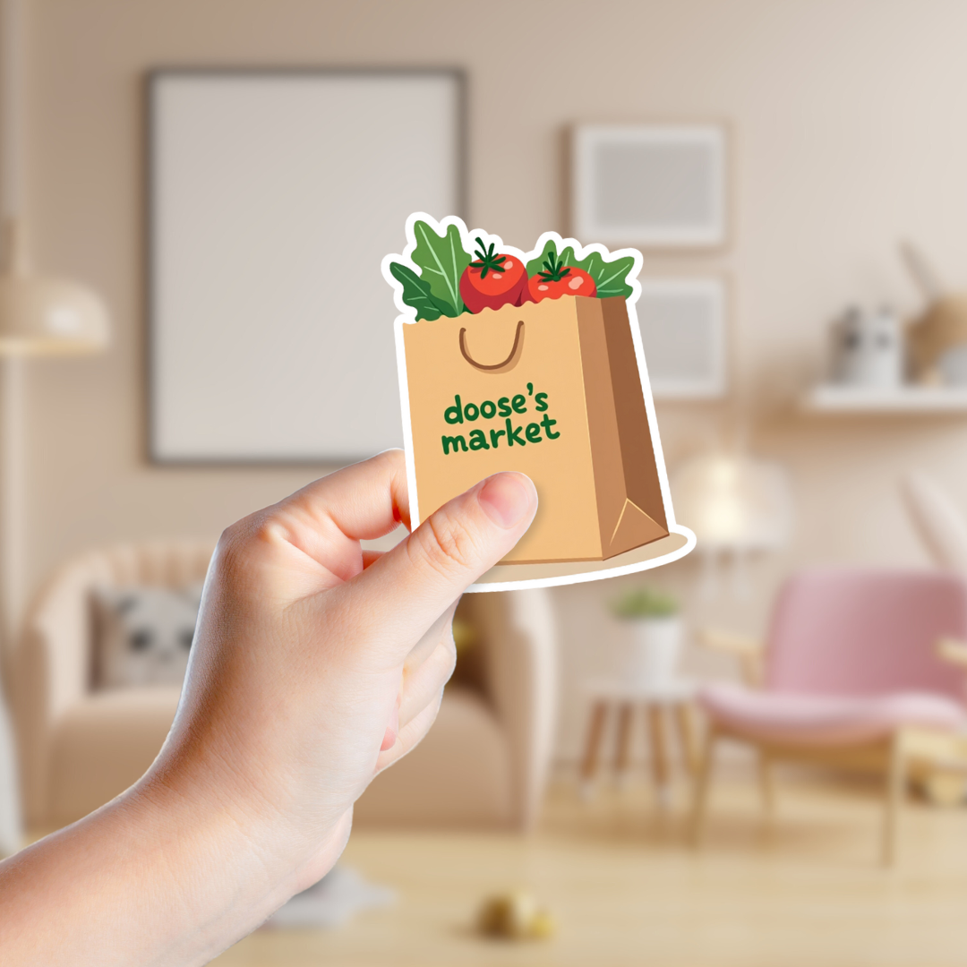 Gilmore Girls Doose's Market Grocery Bag Sticker
