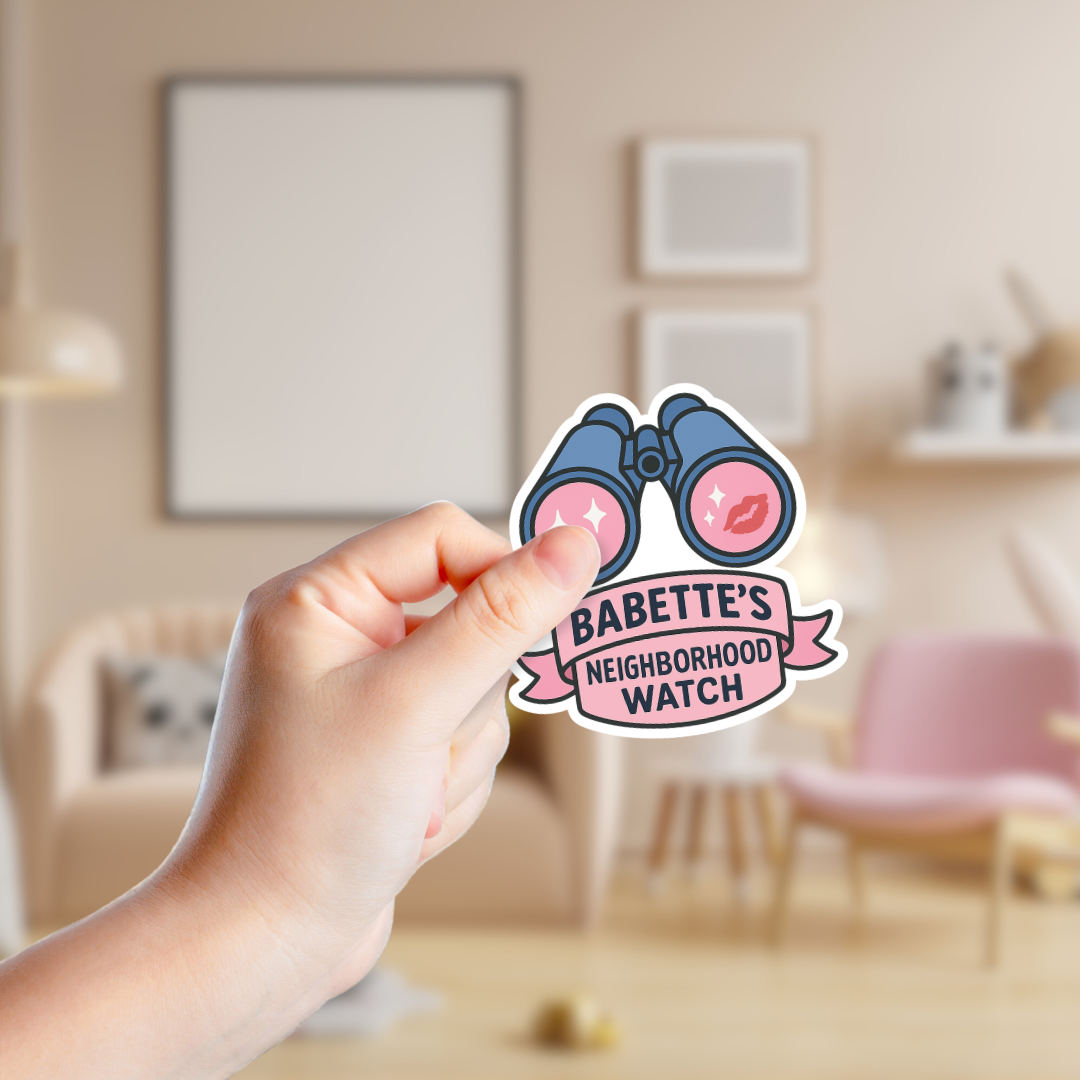 Gilmore Girls Babette's Neighborhood Watch Sticker