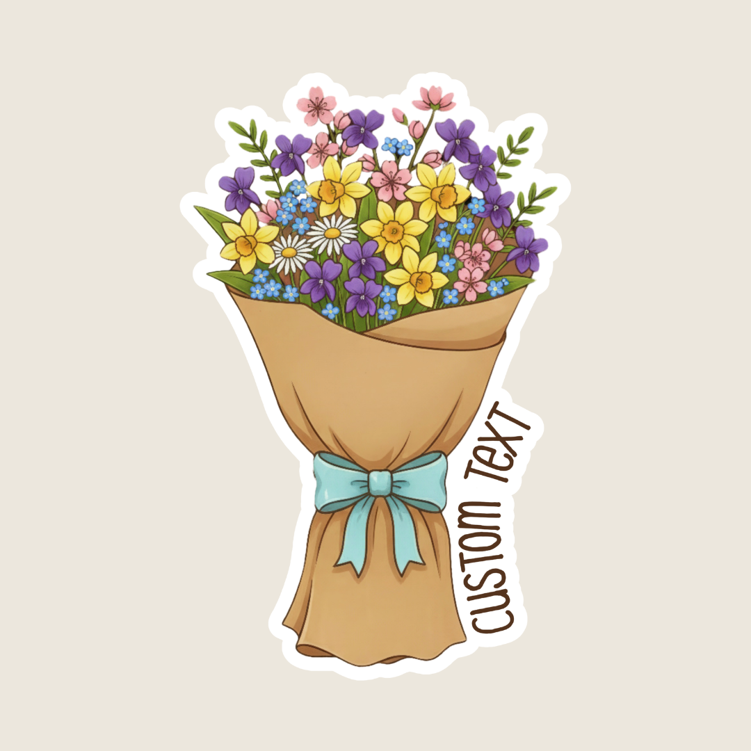 Wildflower Bouquet Custom Sticker