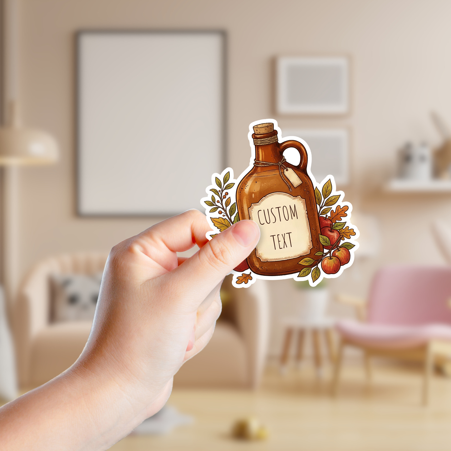 Vintage Halloween Apple Cider Custom Sticker