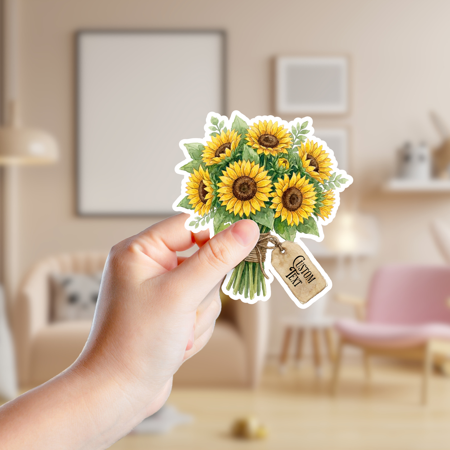 Sunflower Bouquet Custom Sticker
