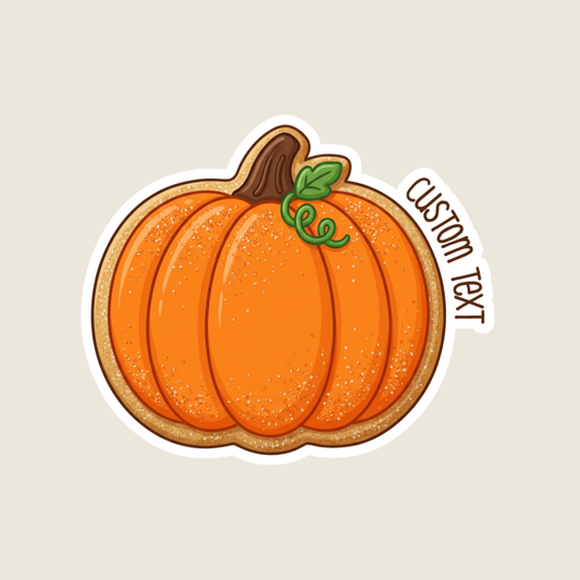 Pumpkin Cookie Custom Sticker