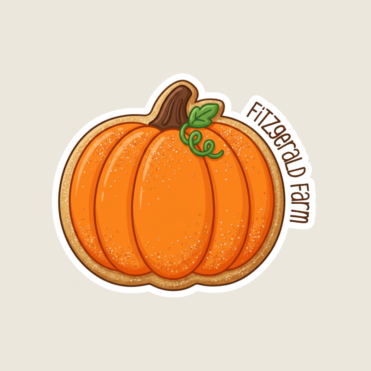 Pumpkin Cookie Custom Sticker