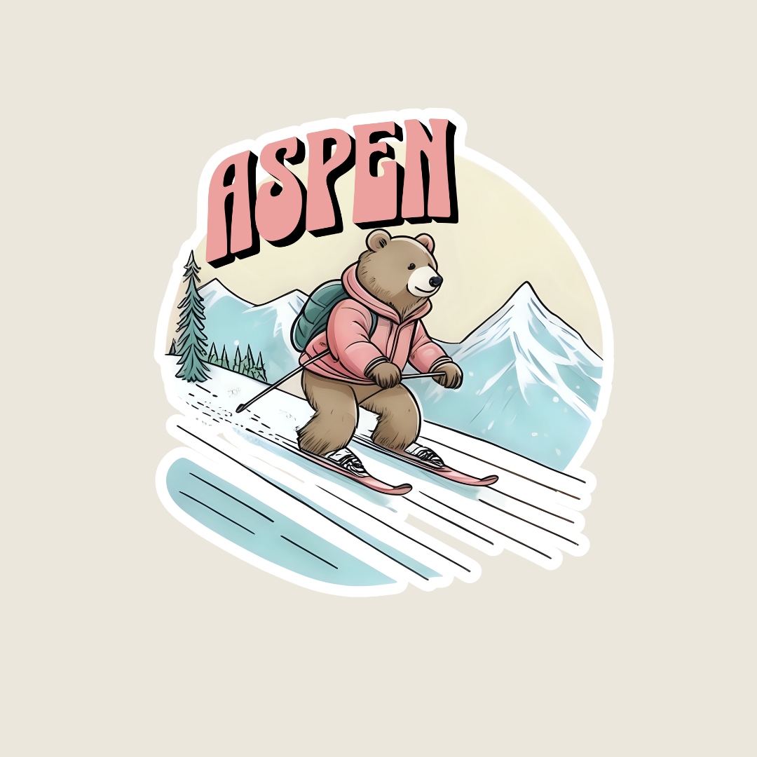 Skiing Bear (M1030)