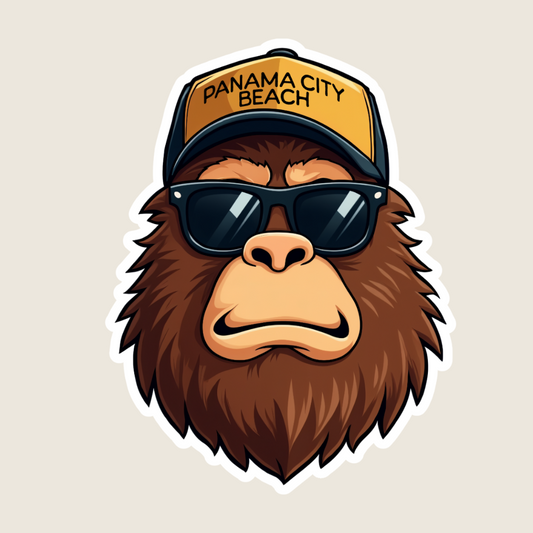 Funny Big Foot Souvenir Sticker