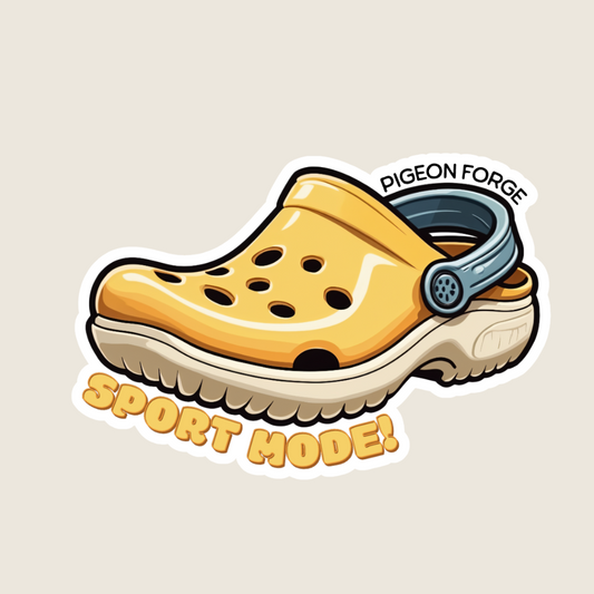 "Sport Mode" Croc Style Shoe Trendy Sticker