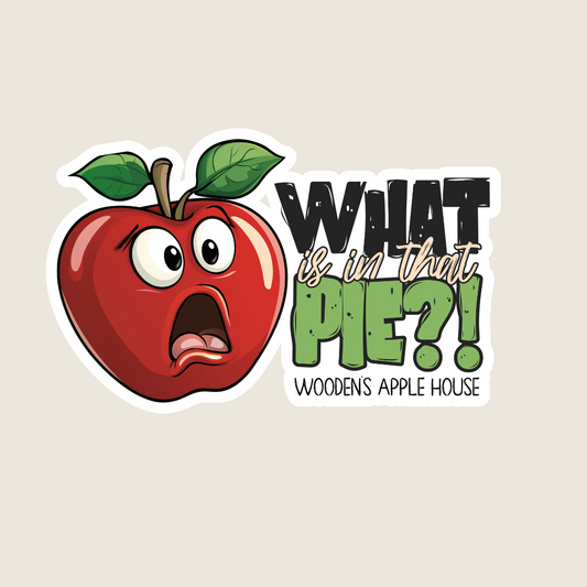 What is in that Pie? Custom Souvenir Sticker