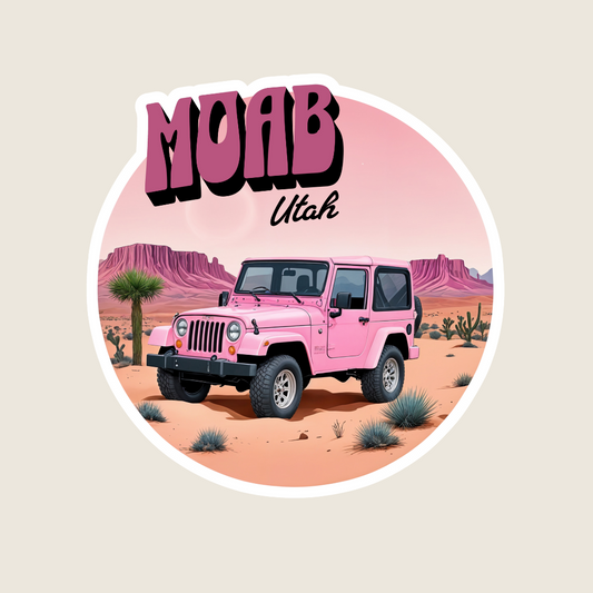 Desert Pink Jeep (D1011)