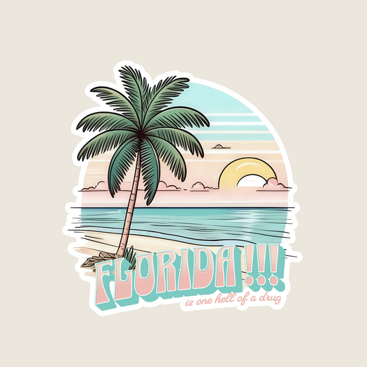 Sandy Beach Sticker (B1010)