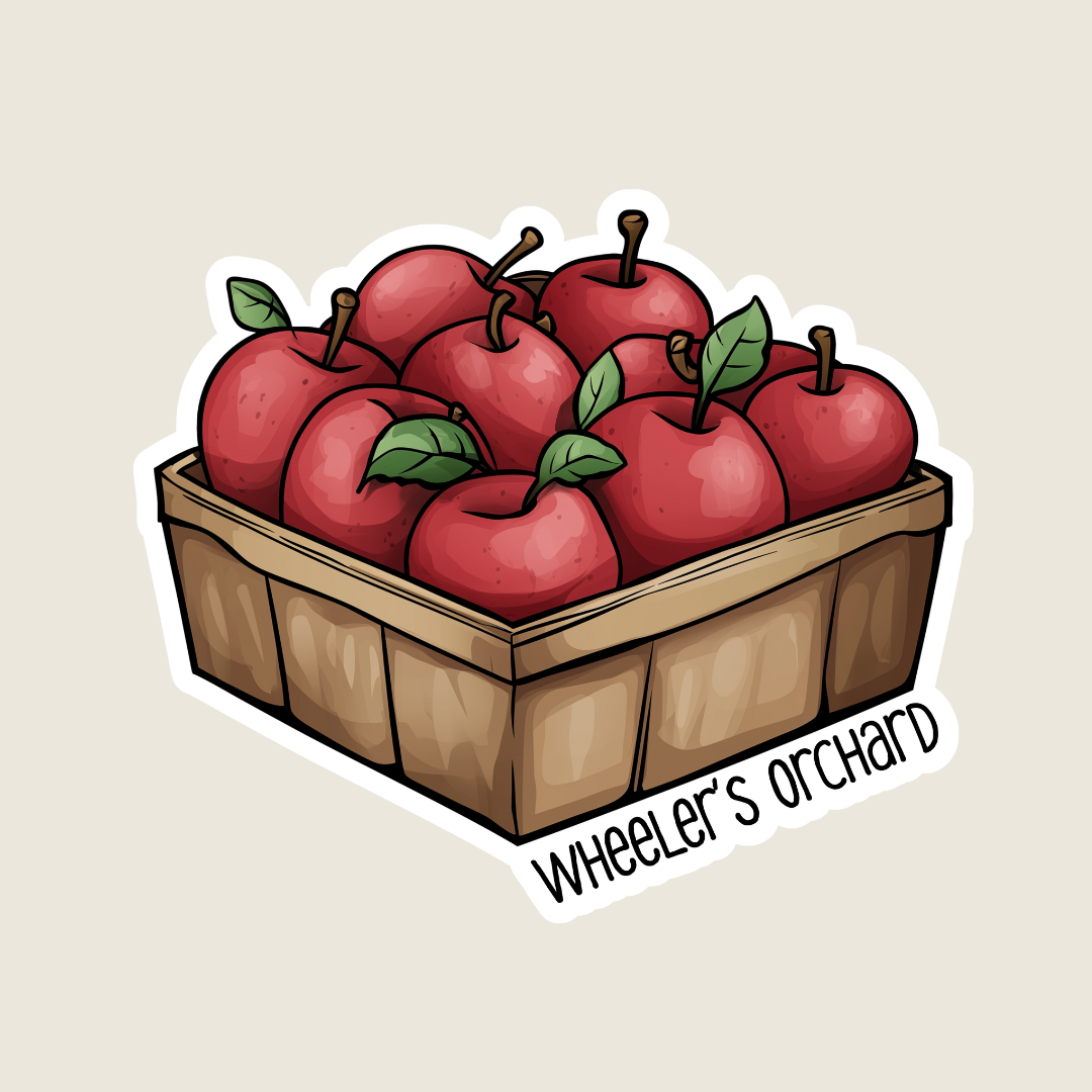Carton of Apples Souvenir Sticker