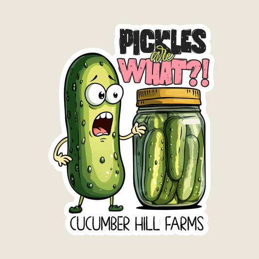 Pickles are What? Souvenir Sticker