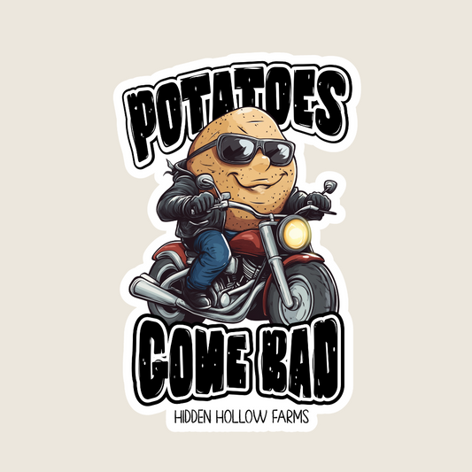 Potatoes Gone Bad Souvenir Sticker
