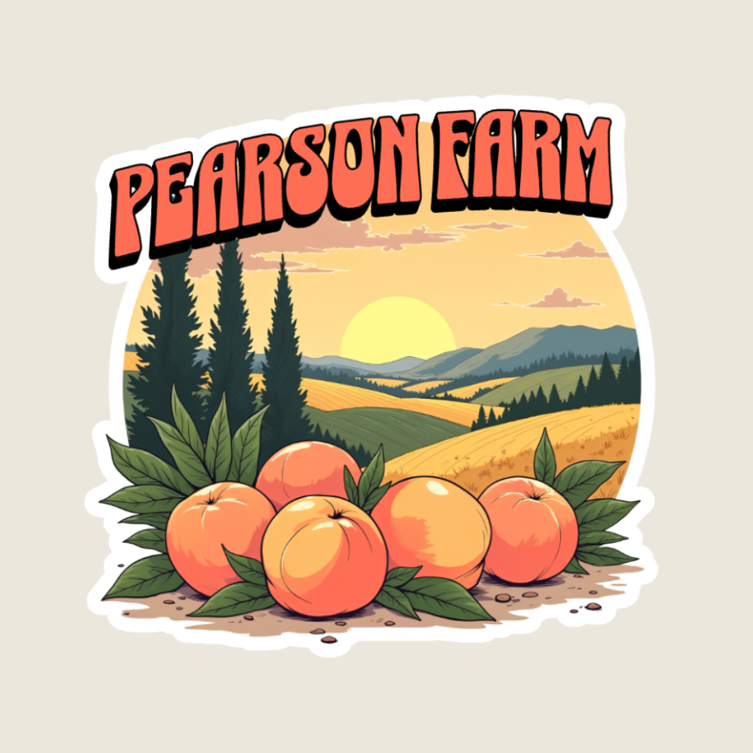 Peach Farm Souvenir Sticker