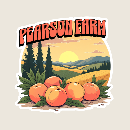 Peach Farm Souvenir Sticker
