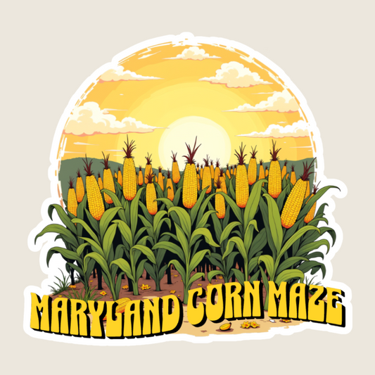 Corn Maze Souvenir Sticker
