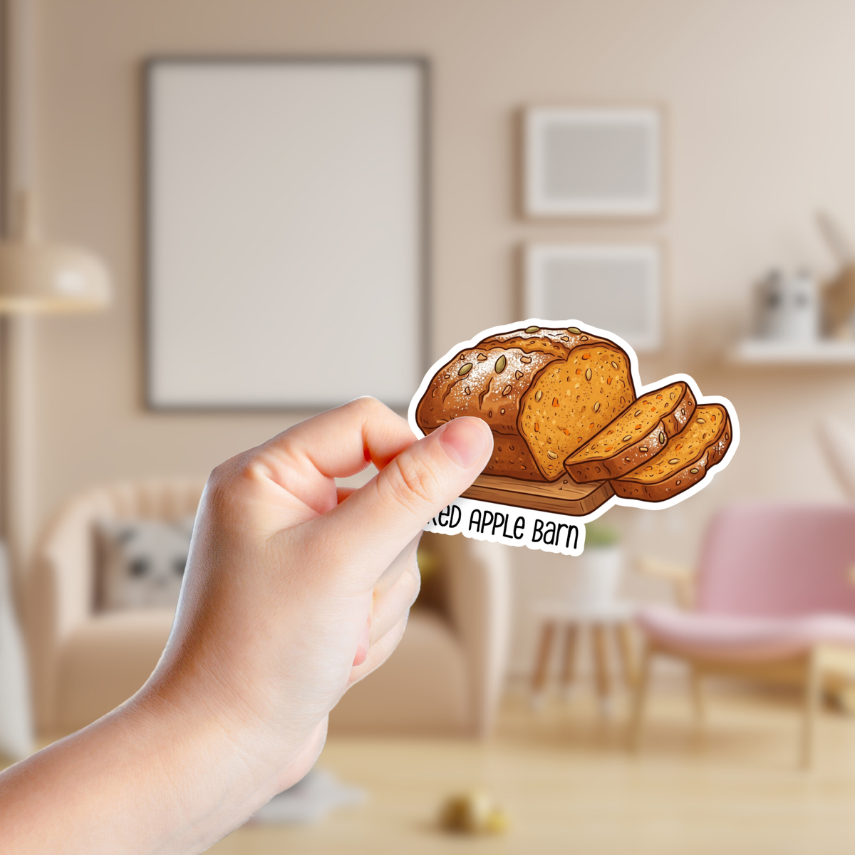 Loaf of Pumpkin Bread Custom Sticker