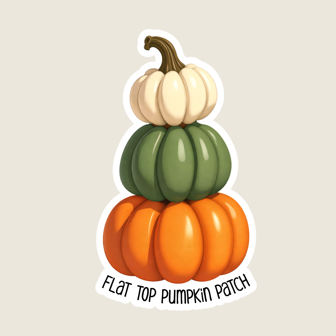 Stacked Pumpkins Souvenir Sticker