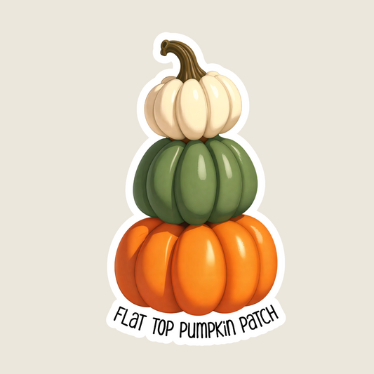 Stacked Pumpkins Souvenir Sticker