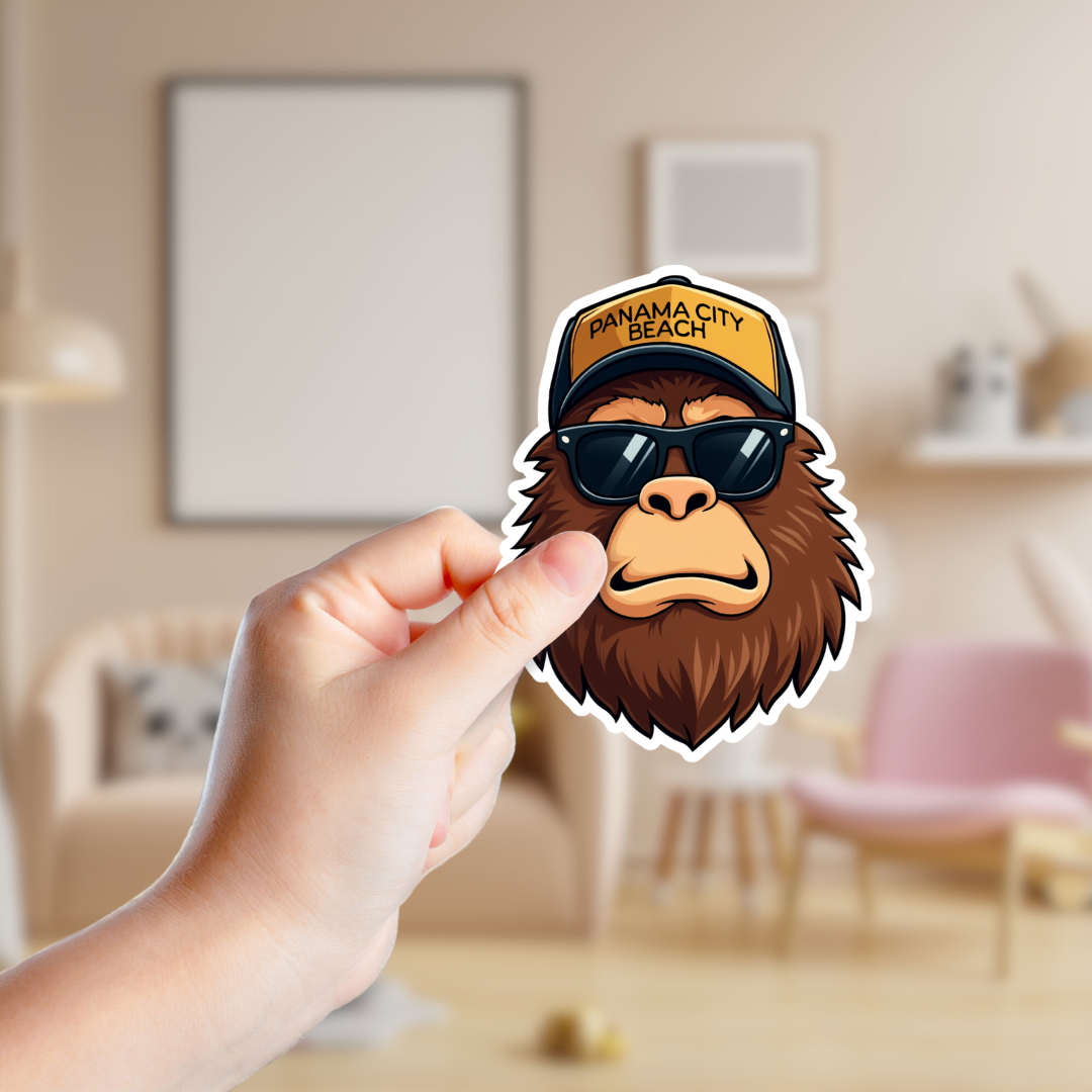 Funny Big Foot Souvenir Sticker