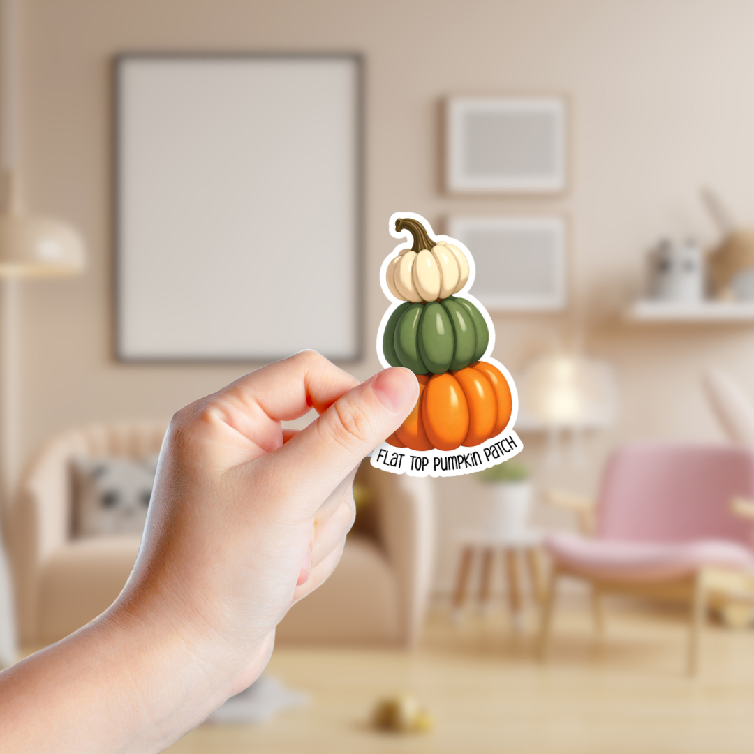 Stacked Pumpkins Souvenir Sticker