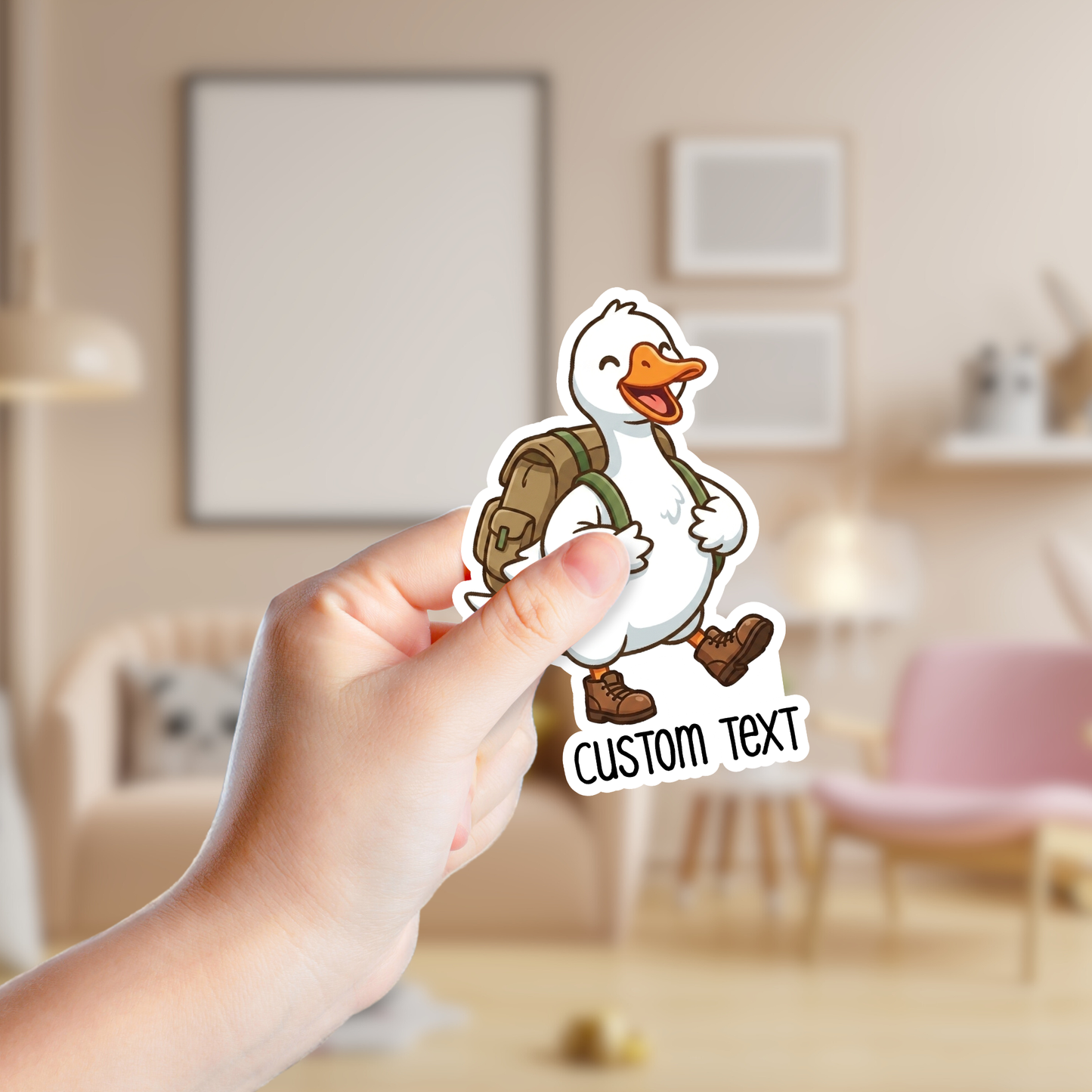 Silly Goose Hiking Custom Funny Sticker