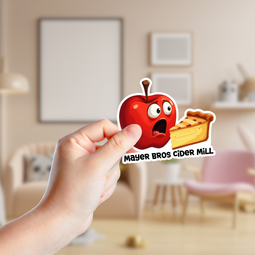 Shocked Apple Souvenir Sticker