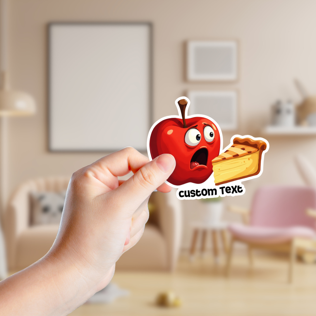 Shocked Apple Souvenir Sticker