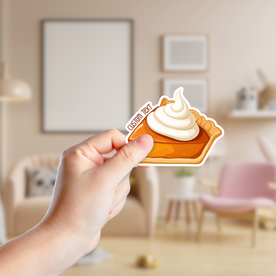 Pumpkin Pie Slice Custom Sticker