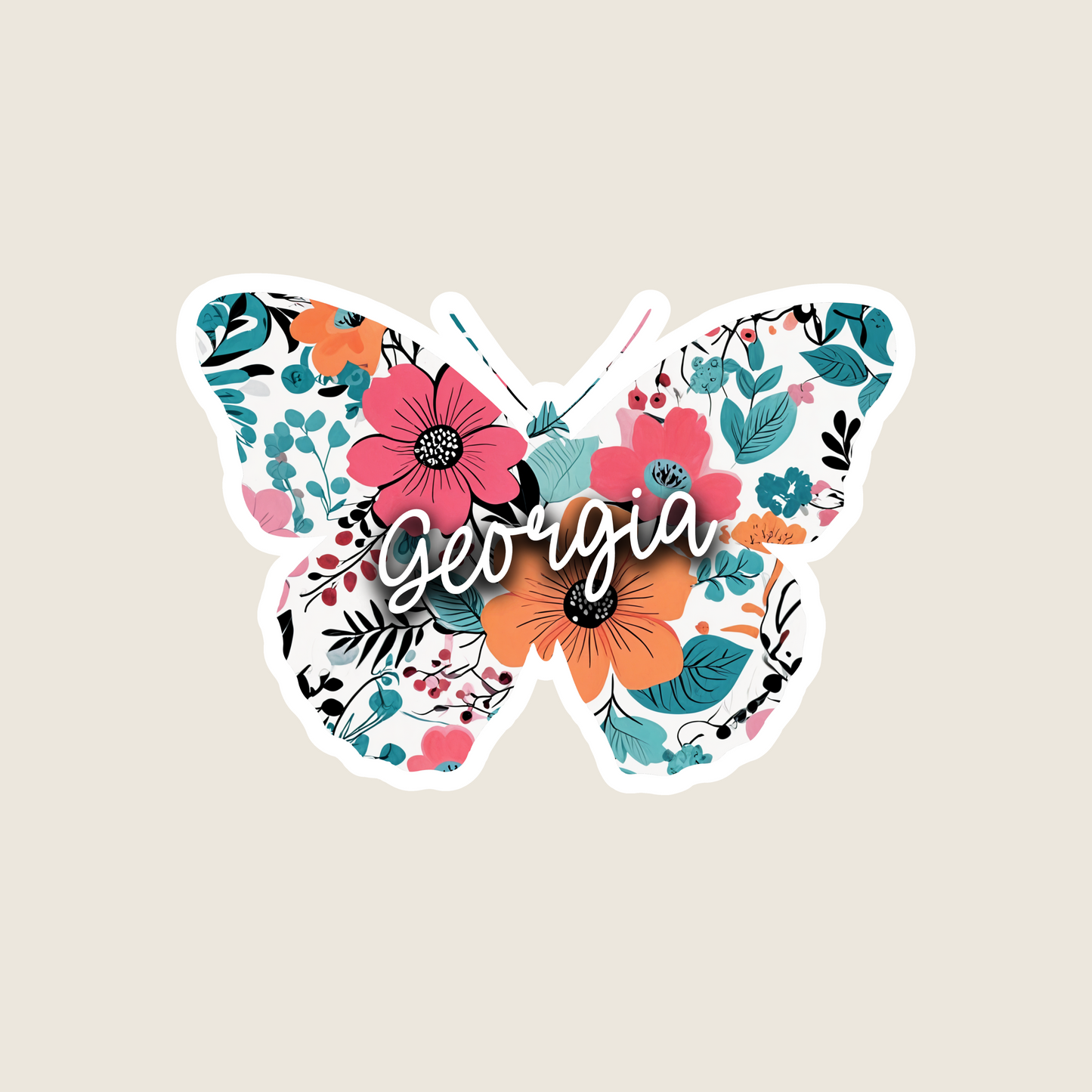 Floral Butterfly (M1073)