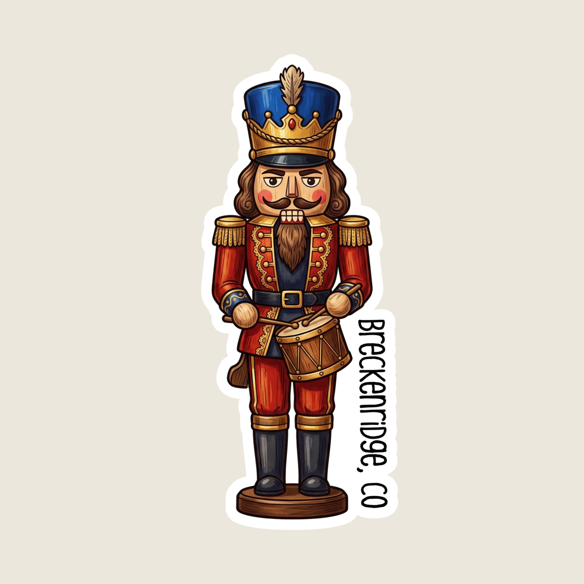 Nutcracker Custom Christmas Sticker