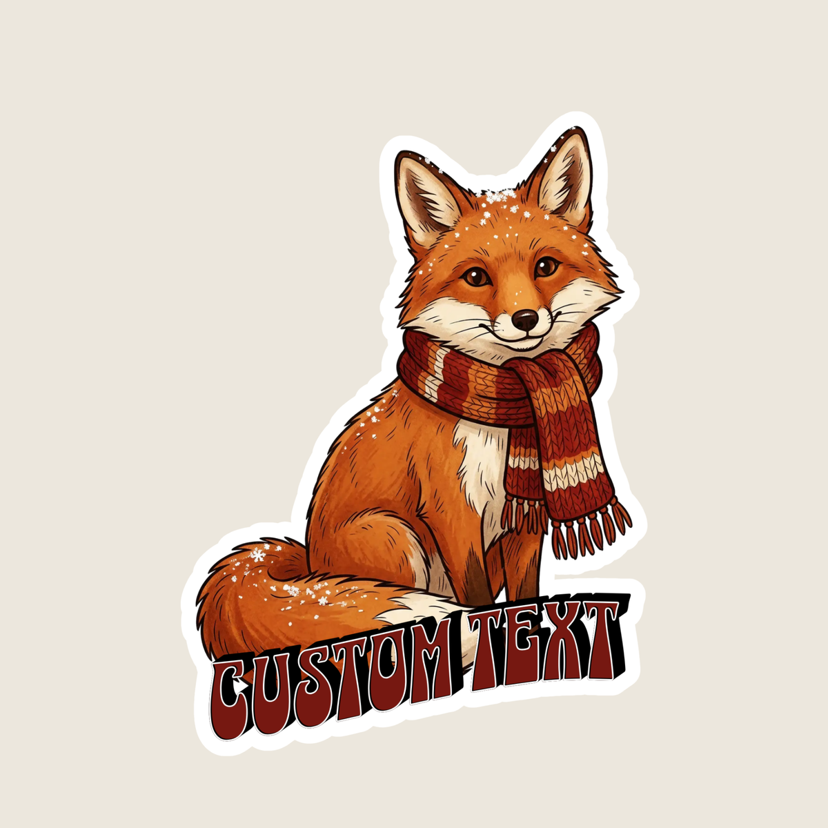 Winter Fox Custom Sticker
