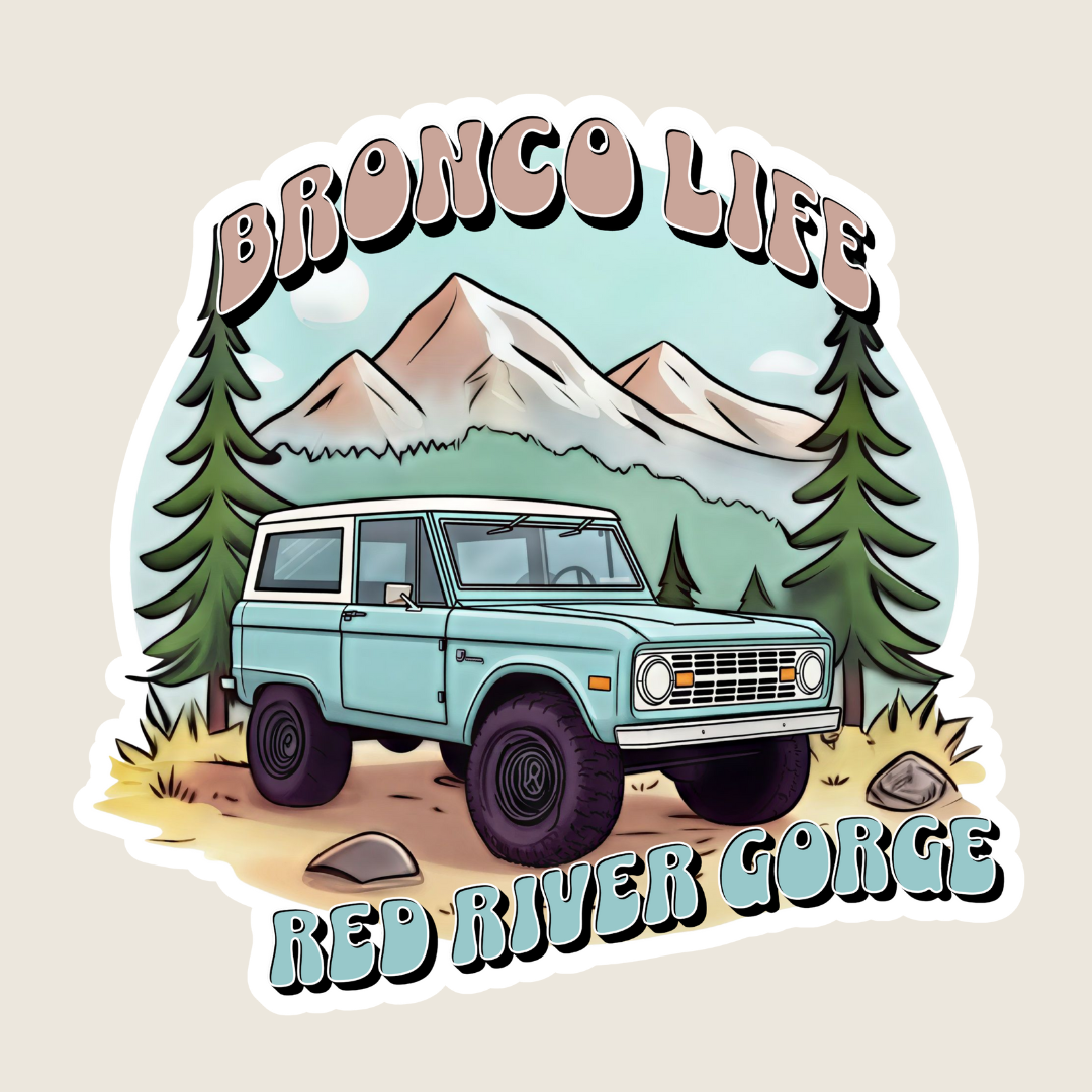 Mountain Bronco Life Custom Sticker