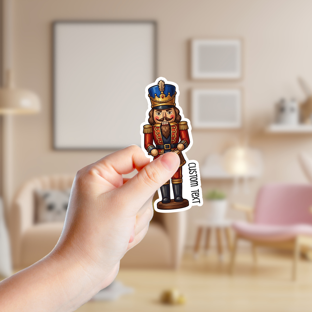 Nutcracker Custom Christmas Sticker
