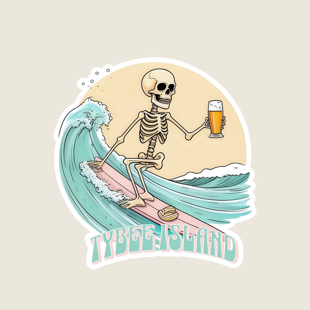 Surfing Skeleton (B1024)