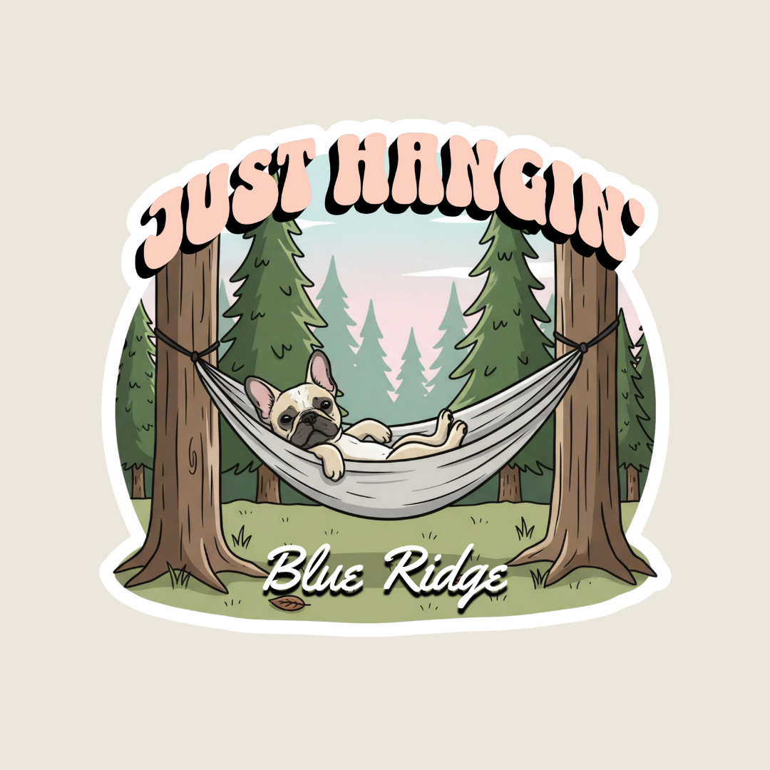 Just Hangin' French Bulldog Custom Sticker