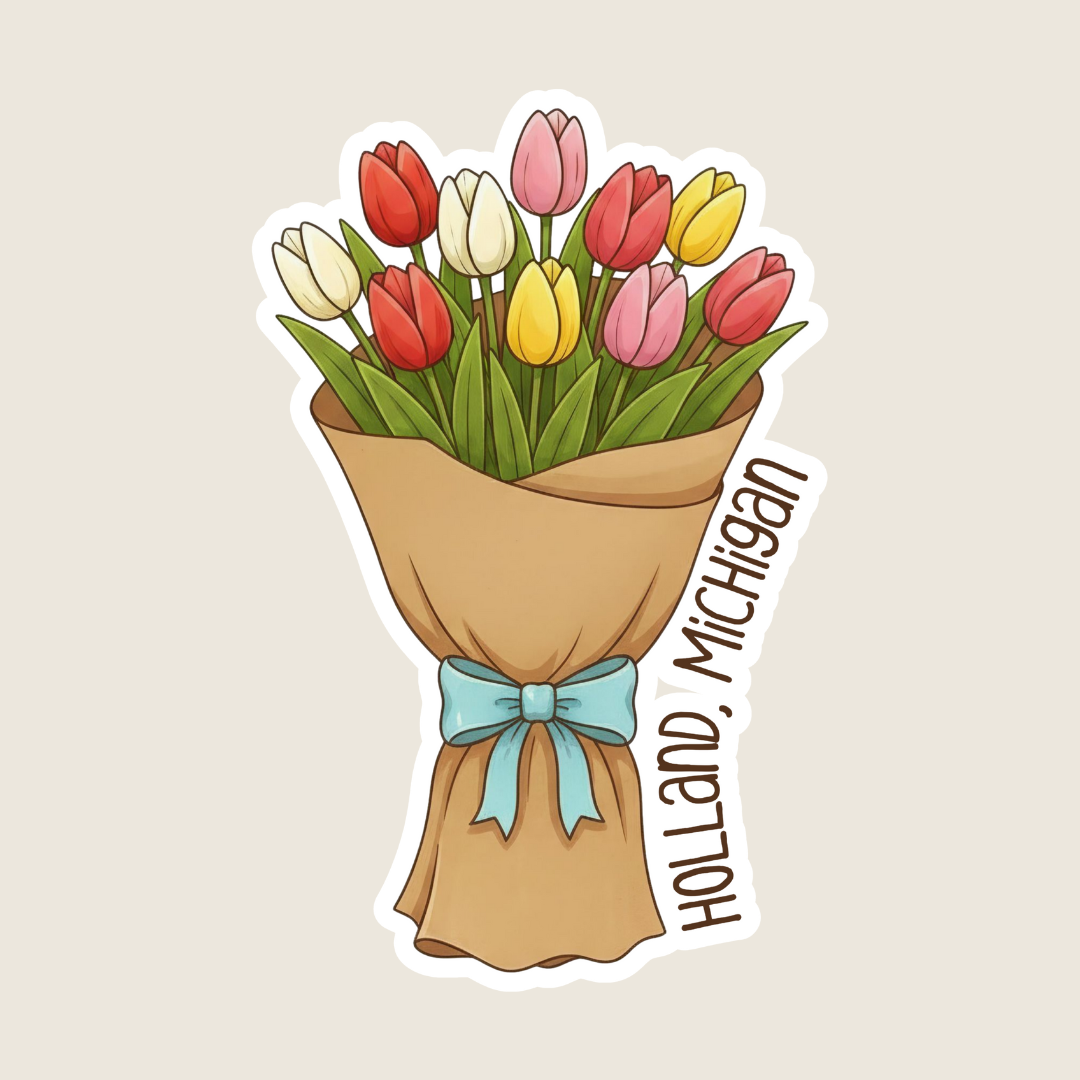 Tulip Bouquet Custom Sticker