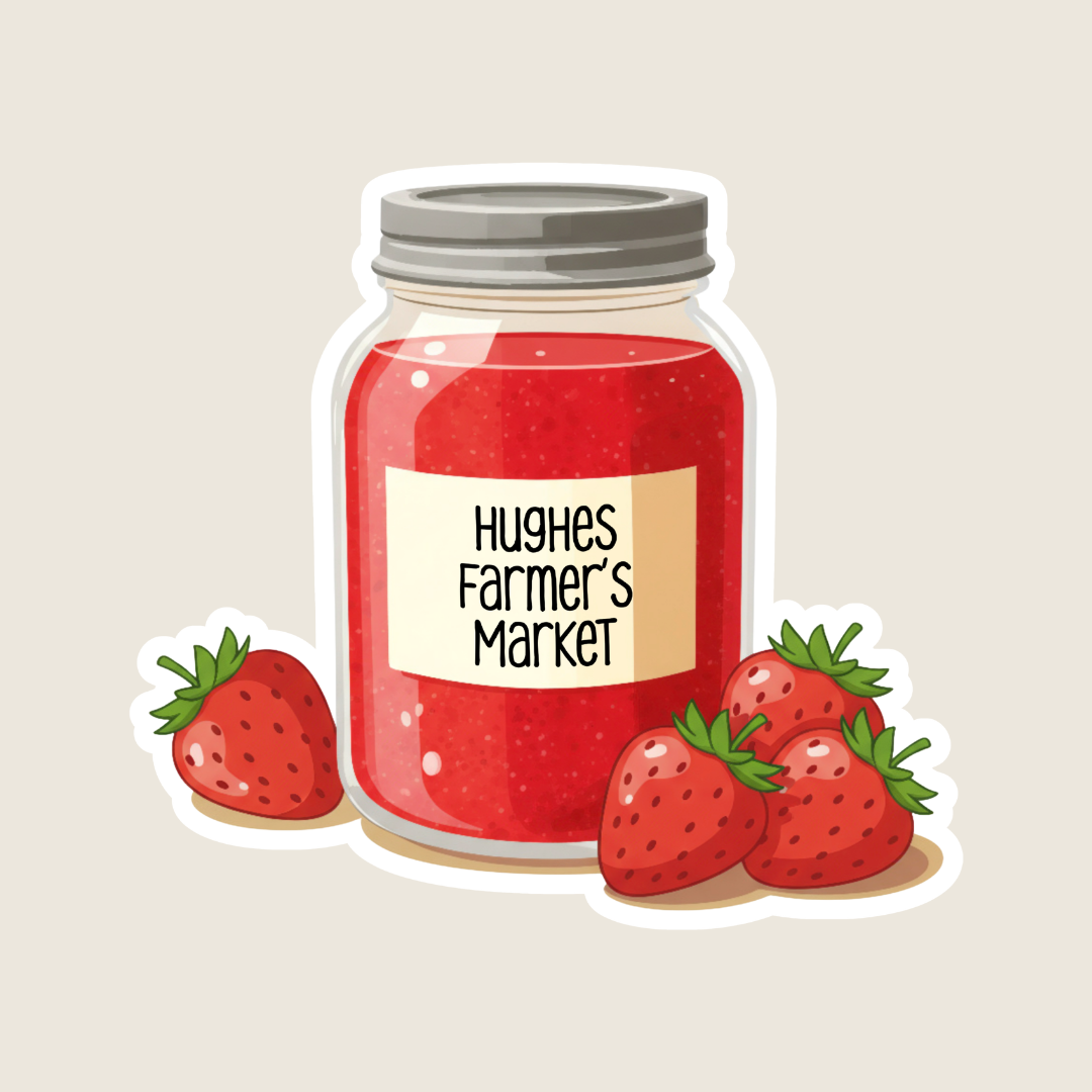 Strawberry Jam Customizable Souvenir Sticker