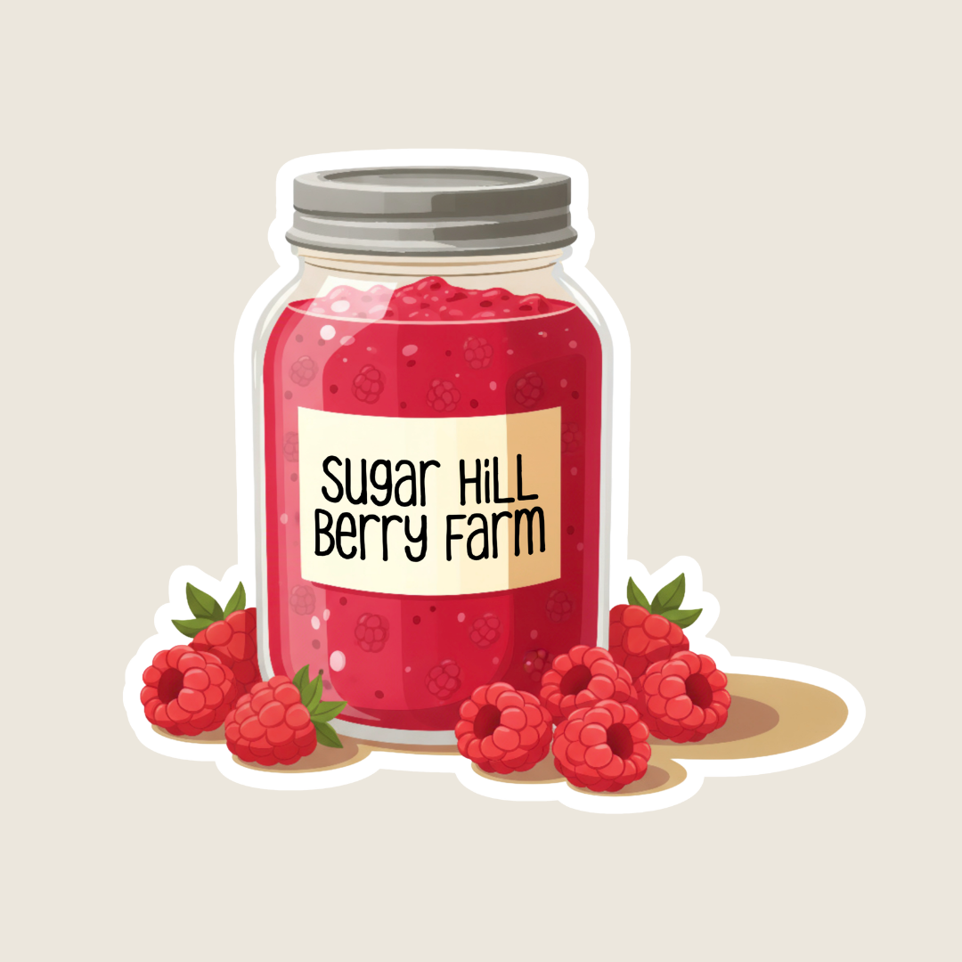 Raspberry Jam Customizable Souvenir Sticker
