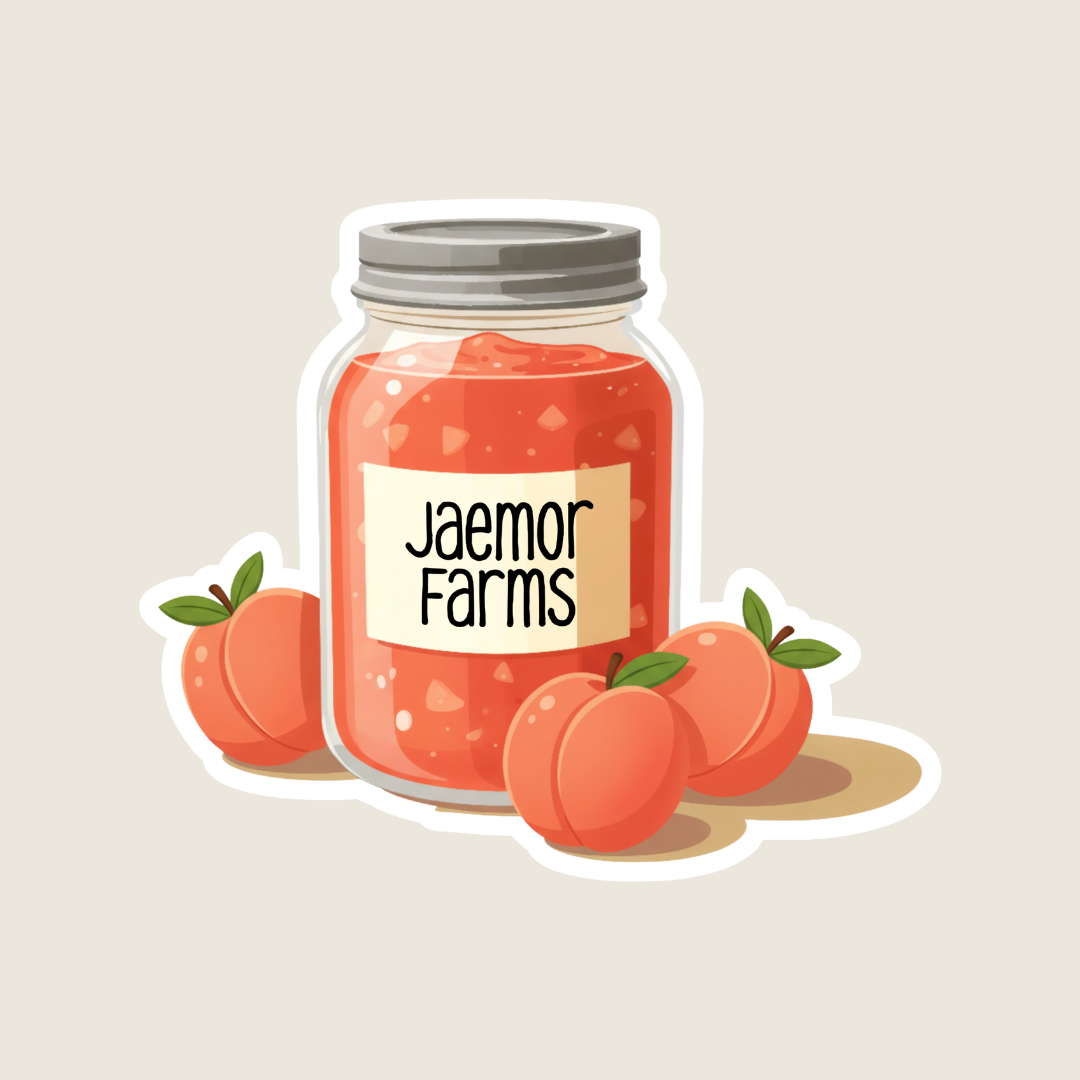 Peach Jam Customizable Souvenir Sticker